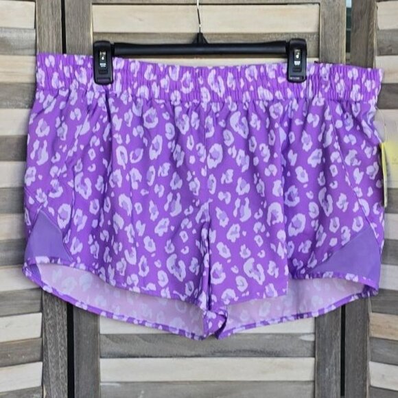 Women's Leopard Print Mid-Rise Run Shorts 3" | All in Motion | Medium - Picture 1 of 10